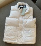 unisex winter thickened warm embroidery Down vest white