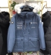 unisex winter thickened warm Large fur collar down jacket blue