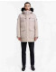 unisex winter thickened warm Large fur collar down jacket Off white
