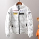 unisex winter thickened warm down jacket white C3