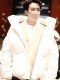 unisex winter thickened warm Down jacket white 8808