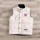 unisex winter thickened warm embroidery Down vest white