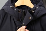 Men's winter thickened warm Down jacket dark blue 8835