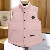 unisex winter thickened warm embroidery Down vest white