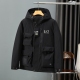 Men's winter thickened warm Down jacket black 8835