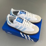 Samba White Blue Board shoes