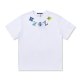 Alphabet pattern 23SS adult 100% Cotton casual Print short sleeved Crewneck t shirt Tees Clothing oversized white