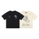 Shoe pattern 23SS adult 100% Cotton casual Print short sleeved Crewneck t shirt Tees Clothing oversized apricot