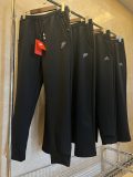 Waterproof Men's casual Cotton Alphabet Print Loose fitting Plush Warm waterproof pants black