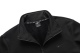 Men's casual Alphabet Print Long sleeve Plush Warm Jacket Black 9968