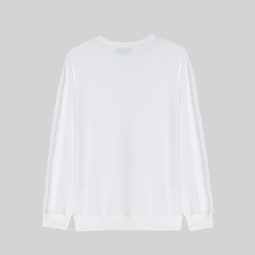 Men's casual Print Long sleeve Sweatshirt white C565