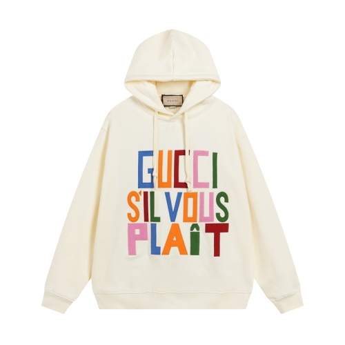 Men's casual Cotton Alphabet Sticker embroidery high quality Long sleeve hoodie apricot 622