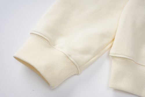 Men's original casual Cotton Alphabet embroidery high elasticity Long sleeve hoodie apricot 625