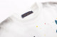 Men's casual Print Long sleeve round neck Sweatshirt white 8312
