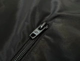 Men's casual print Long sleeve Hooded Jacket black K732