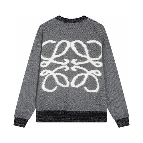 Men's casual Cotton Alphabet jacquard Long sleeve Cardigan sweater Grey K741