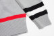 unisex casual Cotton Striped jacquard Long sleeve Cardigan sweater white grey K725