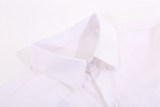 Men's casual Allover print Long sleeve shirt white V227