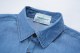 Men's casual Cotton Arch pattern print Long sleeve Denim shirt blue N107