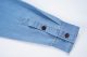 Men's casual Cotton Alphabet print Long sleeve Denim shirt blue N106