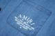 Men's casual Cotton Alphabet print Long sleeve Denim shirt blue N106