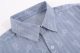 Men's casual Allover print Long sleeve shirt Blue v225