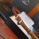 women's Genuine Leather 18mm slide buckle Belt black 110cm 6522