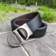 Men's Genuine Leather 35mm slide buckle Belt 120cm 3119