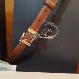 women's Genuine Leather 18mm slide buckle Belt black 110cm 6522