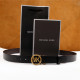 Men's Genuine Leather 35mm slide buckle Belt 120cm 5617