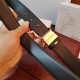 Men's Genuine Leather 35mm slide buckle Belt 105-125cm 5922