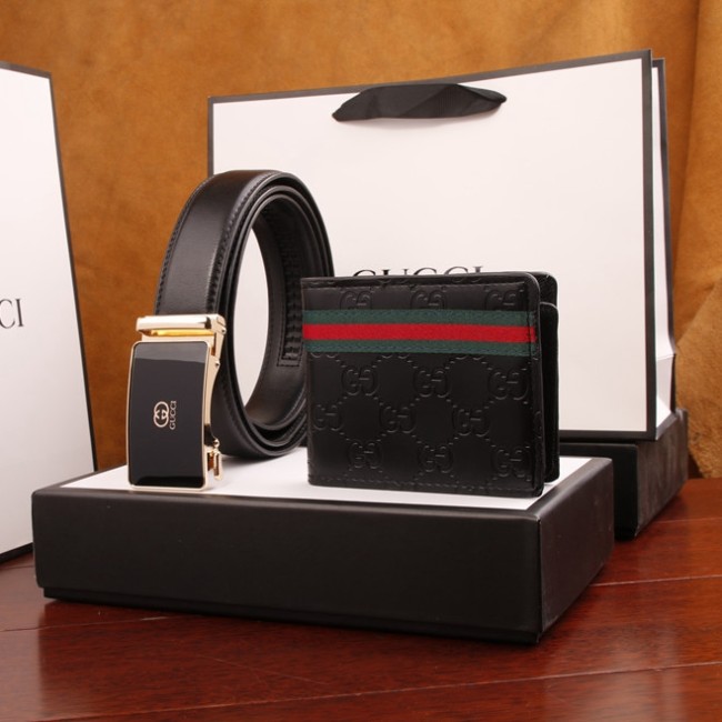 Men's Genuine Leather 35mm automatic buckle Belt 120cm 5433