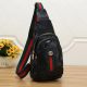 Women's Gold Logo Red and Green Stripes Light-luxury Retro Single Shoulder Backpack 2612