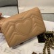 Women's Marmont Gold Label Logo Chain Quilted Leather Single Shoulder Crossbody Bag 7711-1