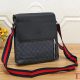 Men's Flip Style Shoulder Strap Light-luxury Retro Shoulder Bag Crossbody Bag 2601