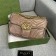 Women's GG Marmont Gold Label Logo Quilted Leather Chain Bag Single Shoulder Crossbody Bag 7725