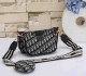 Women's New Full Print Paired with Small Bag Canvas&Leather Crossbody Shoulder Bag 6013