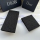 Men's Double Fold Full Print Light Luxury Retro Embroidery Card Bag Wallet black 511