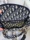 Women's New Metal Pendant Full Print Retro Embroidery Single Shoulder Crossbody Handbag 1006