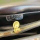 Women's Gold Label Logo Printed Embroidered Ribbon Canvas &Leather Cross Shoulder Handbag 8831