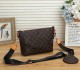 Women's Classic Printed Ribbon Chain Decoration with Exquisite Wallet Single Shoulder Crossbody Handbag 715