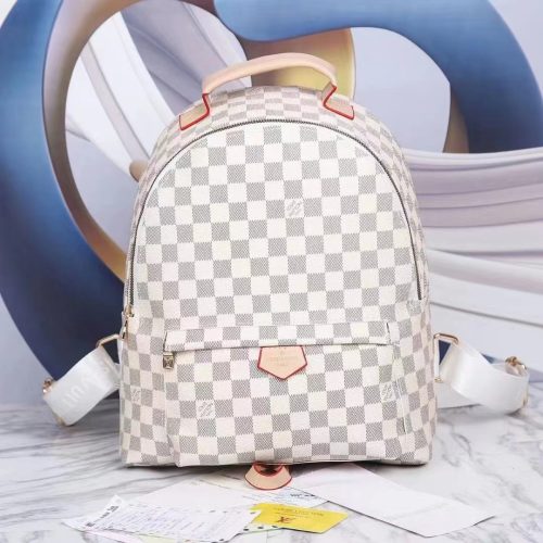Women's Full Retro Printed Canvas Patchwork Leather Backpack Schoolbag 119