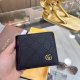 Men's New Vintage Printed Soft Leather Wallet black