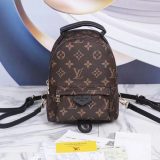 Women's LOUIS VUITTON Palm Springs Classic Canvas Canvas &Leather Schoolbag Backpack 116