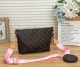 Women's Classic Printed Ribbon Chain Decoration with Exquisite Wallet Single Shoulder Crossbody Handbag 715