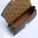 Women's Gold Buckle Full-print Flip Style Crossbody Shoulder Handbag 8609A3