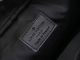 Men's Messenger Checkerboard Zipper Calfskin Single Shoulder Crossbody Bag black 2391