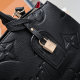 Women's GRAND PALAIS Series Printed Cowhide Crossbody Handbag black 58914