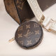 Women's Classic Embossed Microfiber Paired with Wallet Cross Shoulder Handbag brown 45039
