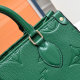 Women's Classic Embossed Microfiber Paired with Wallet Cross Shoulder Handbag green 45039